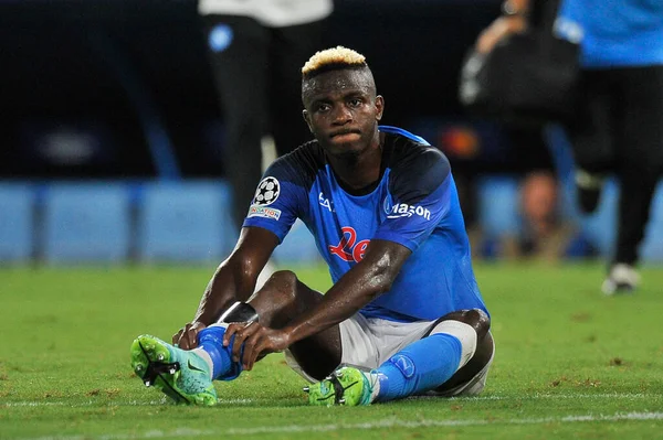 stock image Victor Osimhen player of Napoli, during the match of the uefa champions league between Napoli vs Liverpool final result, Napoli 4, Liverpool 1, match played at the Diego Armando Maradona stadium.