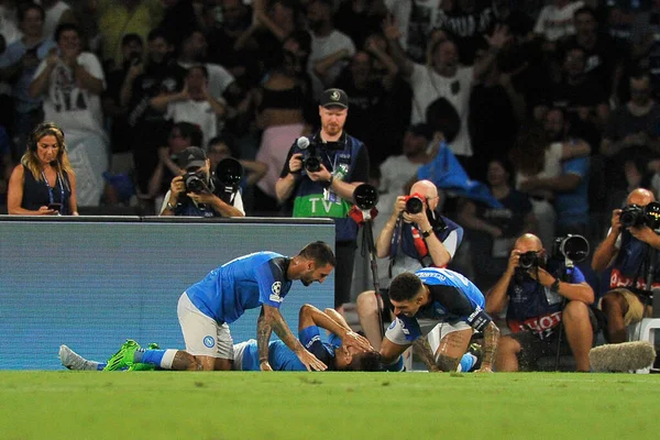 Giovanni Simeone Jogador Napoli Durante Jogo Liga Dos Campeões Uefa — Fotografia de Stock