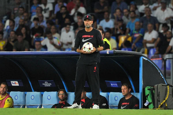 Franck Anguissa Player Napoli End Thiago Alcntara Player Liverpool Κατά — Φωτογραφία Αρχείου
