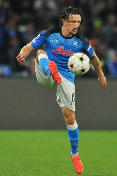 Mario Rui Jugador Napoli Durante Partido Liga Campeones Entre Napoli —  Fotos de Stock