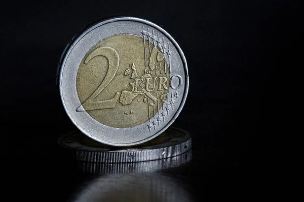 stock image Two euro coin of the Italian republic. 