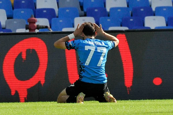 Khvicha Kvaratskhelia Spelare Neapel Matchen Italienska Serie Ligan Mellan Neapel — Stockfoto