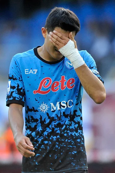 Kim Minjae Jogador Napoli Durante Jogo Liga Italiana Serie Entre — Fotografia de Stock