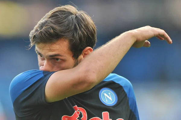 Khvicha Kvaratskhelia Jugador Napoli Durante Serie Del Partidoun Campeonato Italiano —  Fotos de Stock