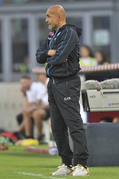 Luciano Spalletti Entrenador Napoli Durante Serie Partidos Campeonato Italiano Napoli —  Fotos de Stock