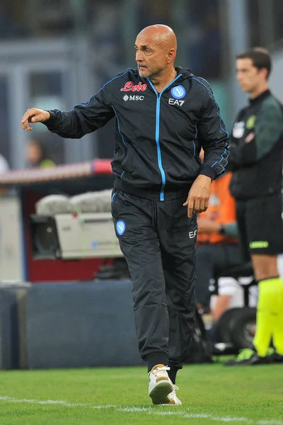 Luciano Spalletti Entrenador Napoli Durante Serie Partidos Campeonato Italiano Napoli — Foto de Stock