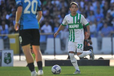 Sassuolo 'dan Maxime Lpez, Napoli - Sassuolo final maçı sırasında Diego Armando Maradona Stadyumu' nda oynandı.