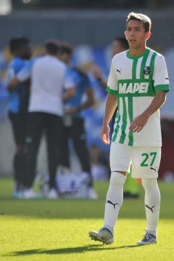 Sassuolo 'dan Maxime Lpez, Napoli - Sassuolo final maçı sırasında Diego Armando Maradona Stadyumu' nda oynandı.