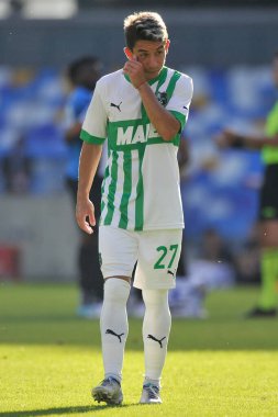 Sassuolo 'dan Maxime Lpez, Napoli - Sassuolo final maçı sırasında Diego Armando Maradona Stadyumu' nda oynandı.