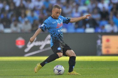Napoli 'li Stanislav Lobotka oyuncusu, Napoli ile Sassuolo arasındaki İtalyan Serie A ligi maçında, Napoli 4, Sassuolo 0, Diego Armando Maradona Stadyumu' nda oynandı..