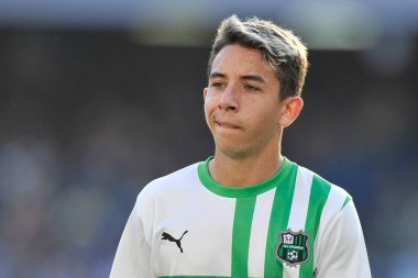 Sassuolo 'dan Maxime Lpez, Napoli - Sassuolo final maçı sırasında Diego Armando Maradona Stadyumu' nda oynandı.