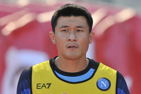 Kim Minjae Pemain Napoli Selama Pertandingan Liga Italia Serie Antara — Stok Foto