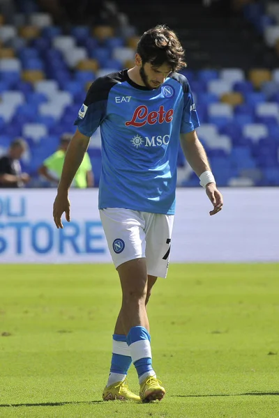 2014 Khvicha Kvaratskhelia Player Napoli Italian Serie League Napoli Spezia — 스톡 사진