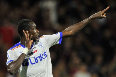 Lecce 'nin Assan Ceesay oyuncusu, İtalya Serie A Ligi maçında Salernitana ile Lecce arasındaki final maçı, Salernitana 1, Lecce 2, Arechi Stadyumu' nda oynandı..