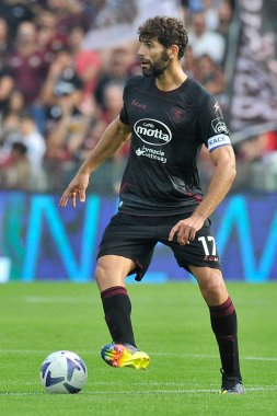 Salernitana 'lı Federico Fazio oyuncusu, İtalya Serie A Ligi maçında Salernitana - Spezia final maçı, Salernitana 1, Spezia 0, Arechi Stadyumu' nda oynandı..