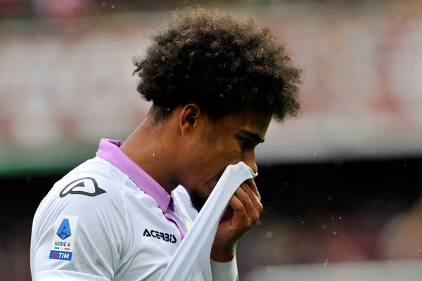 stock image Emanuel Aiwu player of Cremonese, during the match of the Italian Serie A league between Salernitana vs Cremonese final result, Salernitan 2, Cremonese 2, match played at the Arechi stadium.