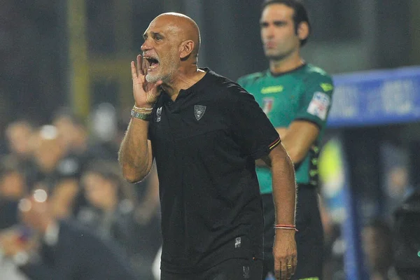 Marco Baroni Coach Lecce Κατά Διάρκεια Του Αγώνα Της Ιταλικής — Φωτογραφία Αρχείου