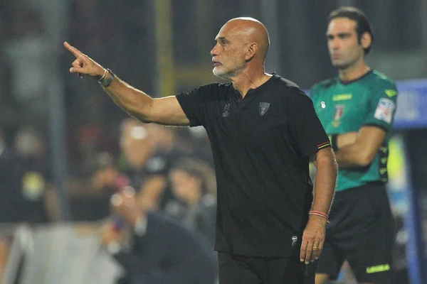 Marco Baroni Trainer Von Lecce Während Des Spiels Der Italienischen — Stockfoto