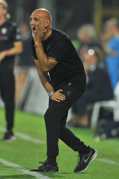 Marco Baroni Trener Lecce Podczas Meczu Włoskiej Ligi Serie Pomiędzy — Zdjęcie stockowe