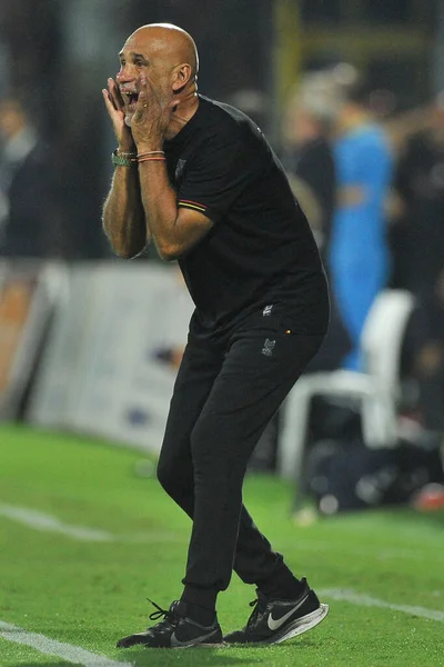 Marco Baroni Trener Lecce Podczas Meczu Włoskiej Ligi Serie Pomiędzy — Zdjęcie stockowe
