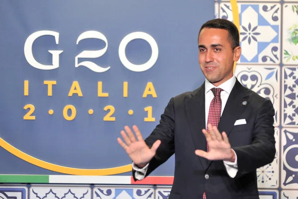 Luigi Maio Utrikesminister Och Minister För Internationellt Samarbete Vid G20 — Stockfoto
