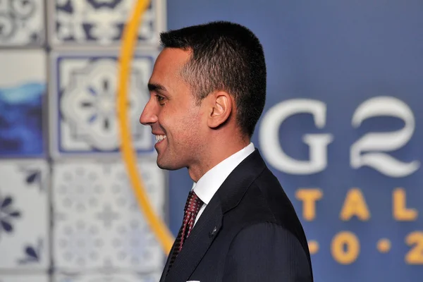 stock image Luigi Di Maio Minister of Foreign Affairs and International Cooperation, during the G20 Trade and Investment held in Sorrento.