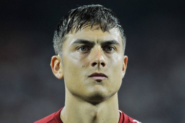 Roma 'nın Paulo Dybala oyuncusu, İtalya' nın Serie A ligi maçında Salernitana ile Romanların final maçı Salernitana 0, Roma 1, Arechi Stadyumu 'nda oynanan karşılaşma sırasında.