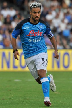 Napoli 'nin Adam Ounas oyuncusu, Napoli ile Juve Stabia arasındaki dostluk maçı sonucu, Napoli 3, Juve Stabia 0, Diego Armando Maradona Stadyumu' nda oynandı..