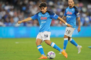 Napoli 'den Lorenzo Russo, Napoli ile Juve Stabia arasındaki dostluk maçı sonucu, Napoli 3, Juve Stabia 0, Diego Armando Maradona Stadyumu' nda oynandı..