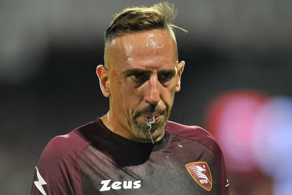 Franck Ribery Player Salernitana Κατά Διάρκεια Του Αγώνα Της Ιταλικής — Φωτογραφία Αρχείου