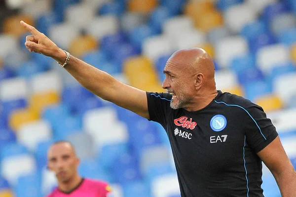 Luciano Spalletti Trainer Von Napoli Während Eines Freundschaftsspiels Zwischen Napoli — Stockfoto