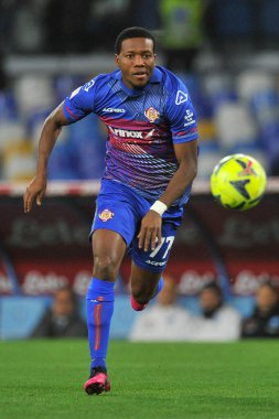 David Okereke Player of Cremonese, during the round of 16 match of the Italian Cup, between Napoli vs Cremonese, result of regulation time 2-2, but with the defeat on penalties for Napoli, with final result Napoli 6 - Cremonese 7. Match played at the