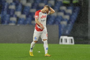 Stanislav Lobotka Player of Napoli, during the round of 16 match of the Italian Cup, between Napoli vs Cremonese, result of regulation time 2-2, but with the defeat on penalties for Napoli, with final result Napoli 6 - Cremonese 7. Match played at th