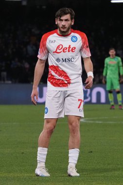 Khvicha Kvaratskhelia player of Napoli, during the match of the Italian Serie A league between Napoli vs Cremonese final result, Napoli 3, Cremonese 0, match played at the Diego Armando Maradona stadium.