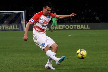 Hirving Lozano player of Napoli, during the match of the Italian Serie A league between Napoli vs Cremonese final result, Napoli 3, Cremonese 0, match played at the Diego Armando Maradona stadium.