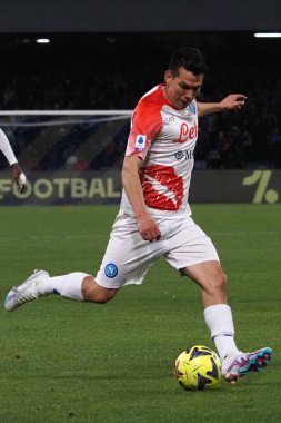 Hirving Lozano player of Napoli, during the match of the Italian Serie A league between Napoli vs Cremonese final result, Napoli 3, Cremonese 0, match played at the Diego Armando Maradona stadium.