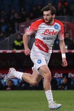 Khvicha Kvaratskhelia player of Napoli, during the match of the Italian Serie A league between Napoli vs Cremonese final result, Napoli 3, Cremonese 0, match played at the Diego Armando Maradona stadium.