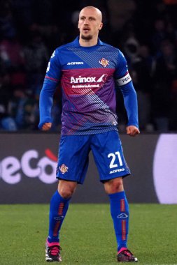 Vlad Chiriche player of Cremonese, during the match of the Italian Serie A league between Napoli vs Cremonese final result, Napoli 3, Cremonese 0, match played at the Diego Armando Maradona stadium