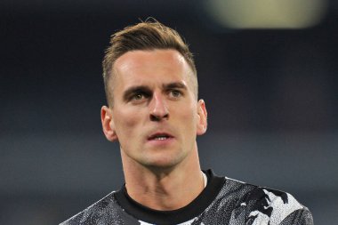 Arkadiusz Milik player of Juventus, during the match of the Italian Serie A league between Napoli vs Juventus final result, Napoli 5, Juventus 1, match played at the Diego Armando Maradona stadium. clipart