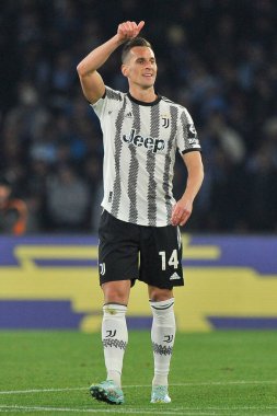 Arkadiusz Milik player of Juventus, during the match of the Italian Serie A league between Napoli vs Juventus final result, Napoli 5, Juventus 1, match played at the Diego Armando Maradona stadium.