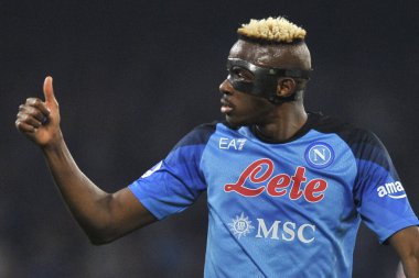 Victor Osimhenplayer of Napoli, during the match of the Italian Serie A league between Napoli vs Juventus final result, Napoli 5, Juventus 1, match played at the Diego Armando Maradona stadium.