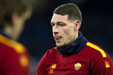 Andrea Belotti player of Roma, during the match of the Italian Serie A league between Napoli vs Roma final result, Napoli 2, Roma 1, match played at the Diego Armando Maradona stadium.