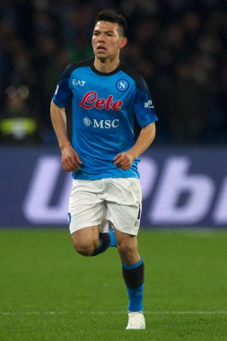 Hirving Lozano player of Napoli, during the match of the Italian Serie A league between Napoli vs Roma final result, Napoli 2, Roma 1, match played at the Diego Armando Maradona stadium.