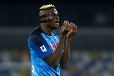 Victor Osimhen player of Napoli, during the match of the Italian Serie A league between Napoli vs Roma final result, Napoli 2, Roma 1, match played at the Diego Armando Maradona stadium.