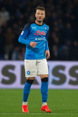 Amir Rrahmani player of Napoli, during the match of the Italian Serie A league between Napoli vs Roma final result, Napoli 2, Roma 1, match played at the Diego Armando Maradona stadium.