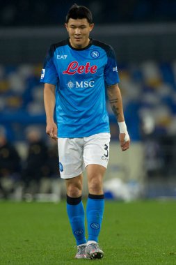 Kim Min-Jae player of Napoli, during the match of the Italian Serie A league between Napoli vs Roma final result, Napoli 2, Roma 1, match played at the Diego Armando Maradona stadium.