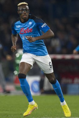 Victor Osimhen player of Napoli, during the match of the Italian Serie A league between Napoli vs Roma final result, Napoli 2, Roma 1, match played at the Diego Armando Maradona stadium.