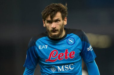 Khvicha Kvaratskhelia player of Napoli, during the match of the Italian Serie A league between Napoli vs Roma final result, Napoli 2, Roma 1, match played at the Diego Armando Maradona stadium.