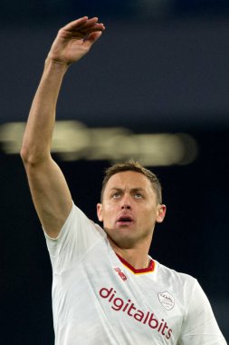 Nemanja Mati player of Roma, during the match of the Italian Serie A league between Napoli vs Roma final result, Napoli 2, Roma 1, match played at the Diego Armando Maradona stadium
