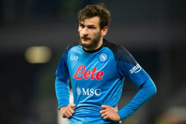 Khvicha Kvaratskhelia player of Napoli, during the match of the Italian Serie A league between Napoli vs Roma final result, Napoli 2, Roma 1, match played at the Diego Armando Maradona stadium.